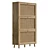 Bohemian Cane Shoe Cabinet Organizer 3D model small image 4