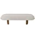 Minimalist Stone Garden Bench 3D model small image 2