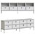 Elegant Fendi Casa Tiretto Sideboard 3D model small image 3