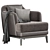 Sleek Bluemoon Chair by CPRN 3D model small image 2