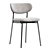 Minimalist Dining Set Beige Chair 3D model small image 2