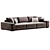 Modern L-Shaped Sofa by Crateandbarrel 3D model small image 3