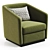 Leblon Rondon Armchair: Stylish Comfort 3D model small image 3