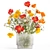 Summer Field Flowers Bouquet 3D model small image 1