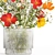 Summer Field Flowers Bouquet 3D model small image 4