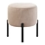 Charlie Ottoman Pouf, 43x43x45cm 3D model small image 3