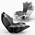 Sculptural Lily Chair by Crosssection 3D model small image 3