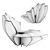 Sculptural Lily Chair by Crosssection 3D model small image 6