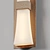 Modern LED Sconce with Wood Finish 3D model small image 3