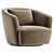 Sleek Walter Knoll Ishino Lounge 3D model small image 2