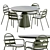 Outdoor Dining Set Kave Home 3D model small image 1