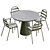 Outdoor Dining Set Kave Home 3D model small image 2