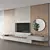 Modern TV Wall Interior Model 3D model small image 4