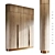 Elegant Two-Tone Wooden Wardrobe 3D model small image 1