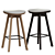 Sophisticated Modern Pauline Counter Stool 3D model small image 2