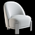 Modern Cosmos Berjer: Stylish Seating 3D model small image 4