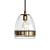 Antique Brass Glass Pendant Light 3D model small image 3