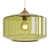 Industrial Glass Metal Pendant Lamp 3D model small image 2