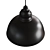 Matte Black Cliona Pendant Light 3D model small image 2