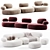 Modern Elegance: Pebble Rubble Sofa 3D model small image 3