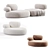 Modern Elegance: Pebble Rubble Sofa 3D model small image 4