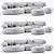 Modern Elegance: Pebble Rubble Sofa 3D model small image 5