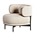 Modern AKIKO Lounge Armchair Home 3D model small image 3