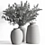Rustic Vase Plant Set 3D model small image 4