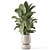 Handmade Stone Pot Indoor Plants 3D model small image 3