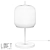 Modern LED Metal Glass Table Lamp 3D model small image 2