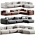 Mahe Sectional Sofa: Modern Elegance 3D model small image 1