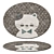 Round Cat Children's Rug 3D model small image 1