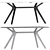 Modern Dining Chair Set Unwrapped 3D model small image 4