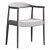 Scandinavian Style Kennedy Chair 3D model small image 3