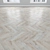 Oak Parquet Collection. Linear, Chevron, Herringbone. 3D model small image 4