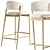 Chic Family Look Barstool Beige 3D model small image 5