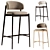 Chic Family Look Barstool Beige 3D model small image 6