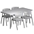 Modern Dining Set with Unique Design 3D model small image 13