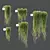 Succulent Hanging Plant Set 3-Pack 3D model small image 4