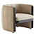 Contemporary Fresno Accent Chair 3D model small image 3