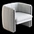 Contemporary Fresno Accent Chair 3D model small image 6