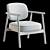 Elegant Tennessee Chair: 3Ds Max Model 3D model small image 4