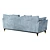 Modern Turquoise Siena Sofa 3D model small image 4