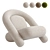 Modern BUN Armchair: 3D Model 3D model small image 1