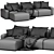 Modern Kaye Sectional Sofa Design 3D model small image 6