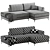 Edvin Corner Sofa, Versatile Material 3D model small image 6