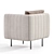 Rio Beige Fabric Armchair 2015 3D model small image 6
