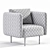 Rio Beige Fabric Armchair 2015 3D model small image 7