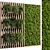 Wooden Vertical Garden Wall Decor 3D model small image 2