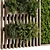 Wooden Vertical Garden Wall Decor 3D model small image 4